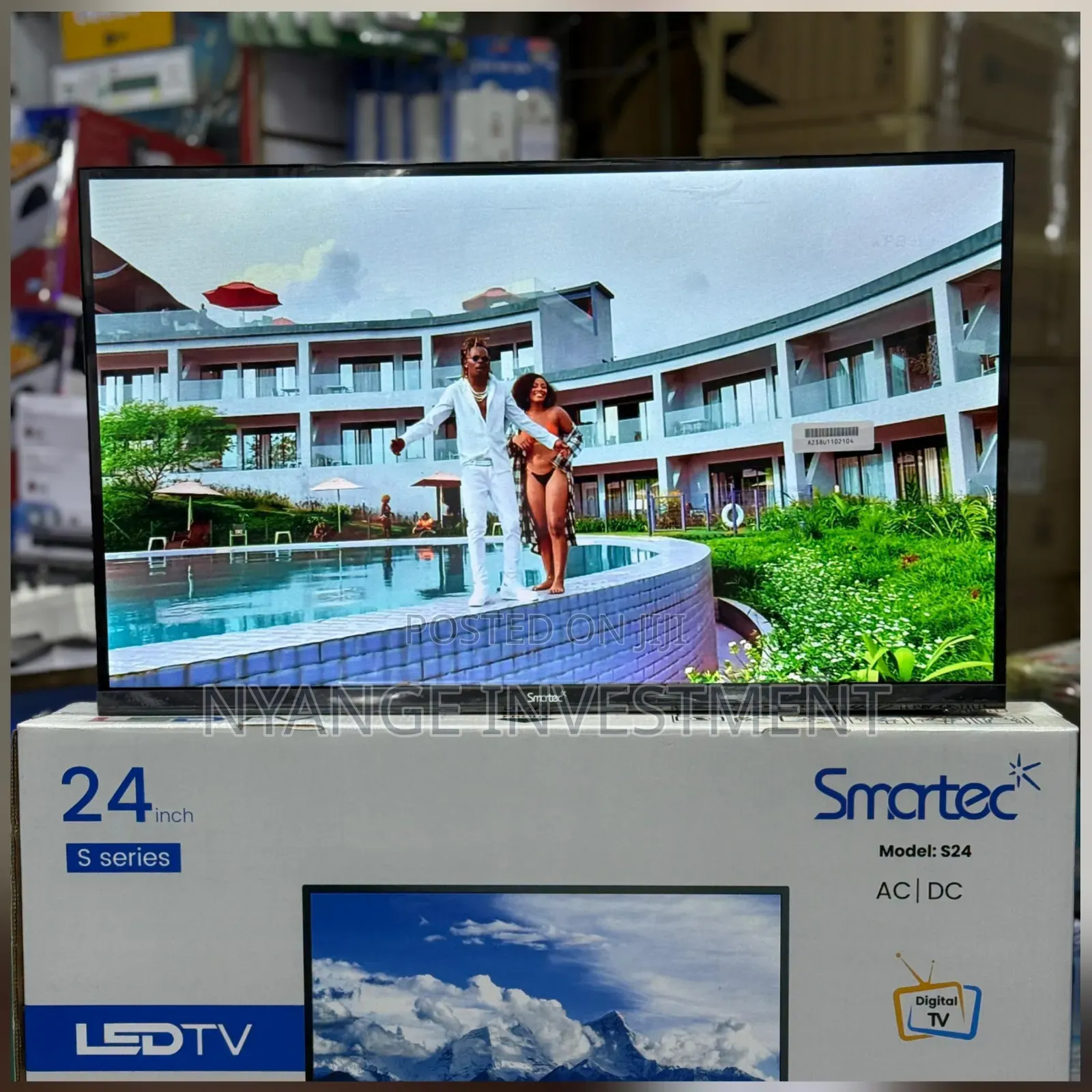 Flameless Tv 24 Inches. Smartec Brand