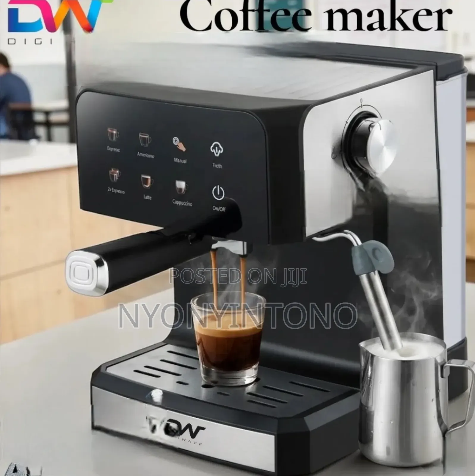 Digiwave Digital Esspresso / Coffee Machine Dwcm1602