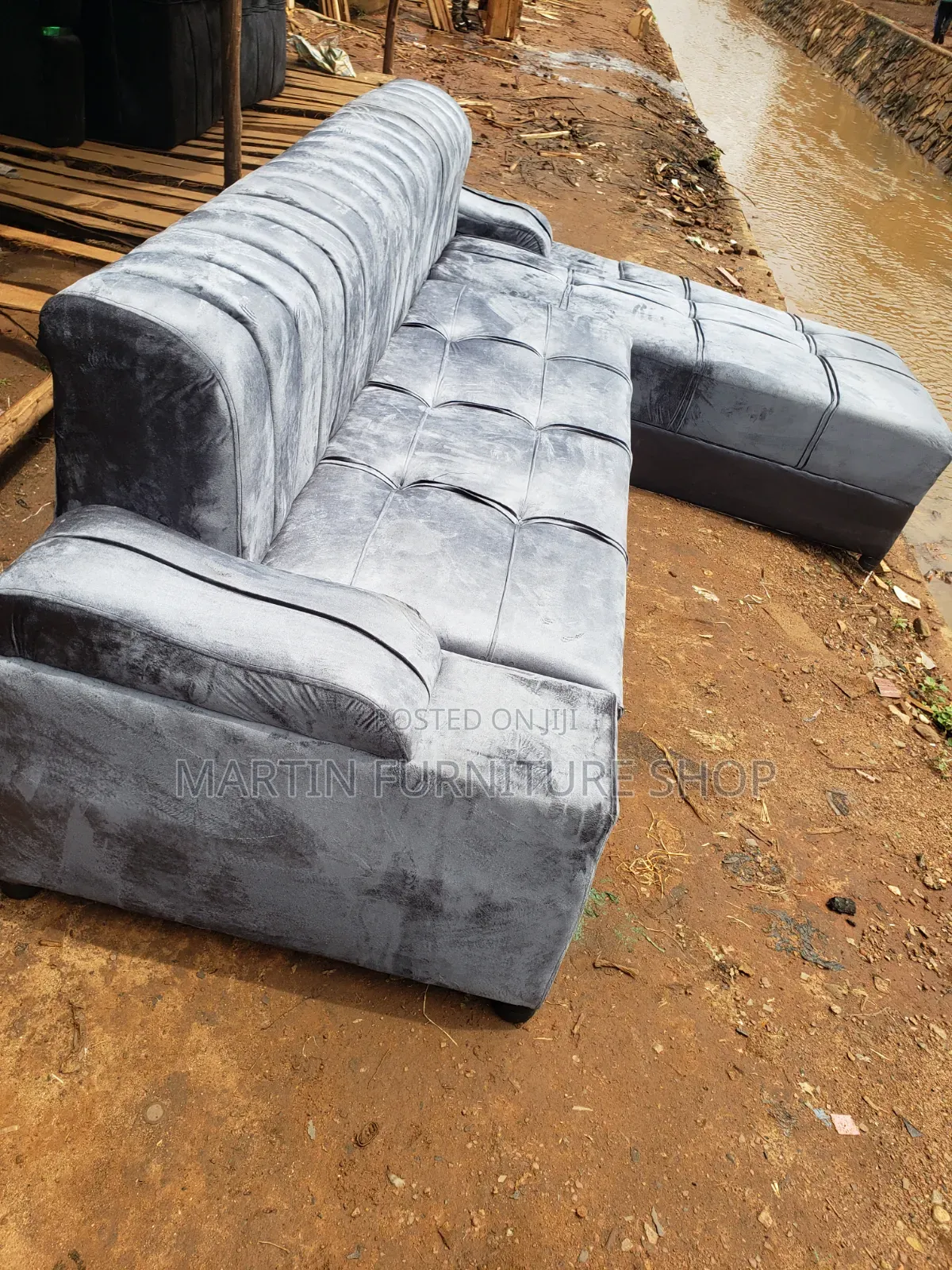 Grey 6 Seater Sofa Set Readily Available for Sale