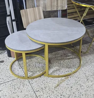 2pcs Round Coffee Table Set