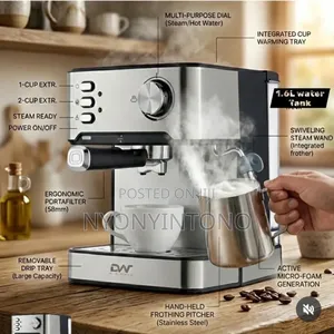 Digiwave Semi-automatic Coffee Machine Dwcm1601