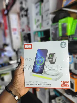 Earldom Wc27 3-in-1 Foldable Wireless Charging Stand.