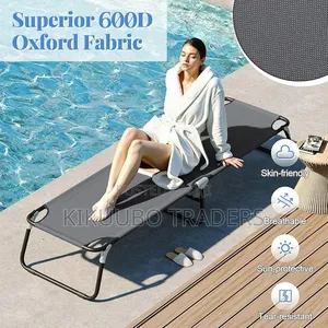 Folding Camping Bed, 191cm Portable Heavy Duty Sturdy Camp Bed