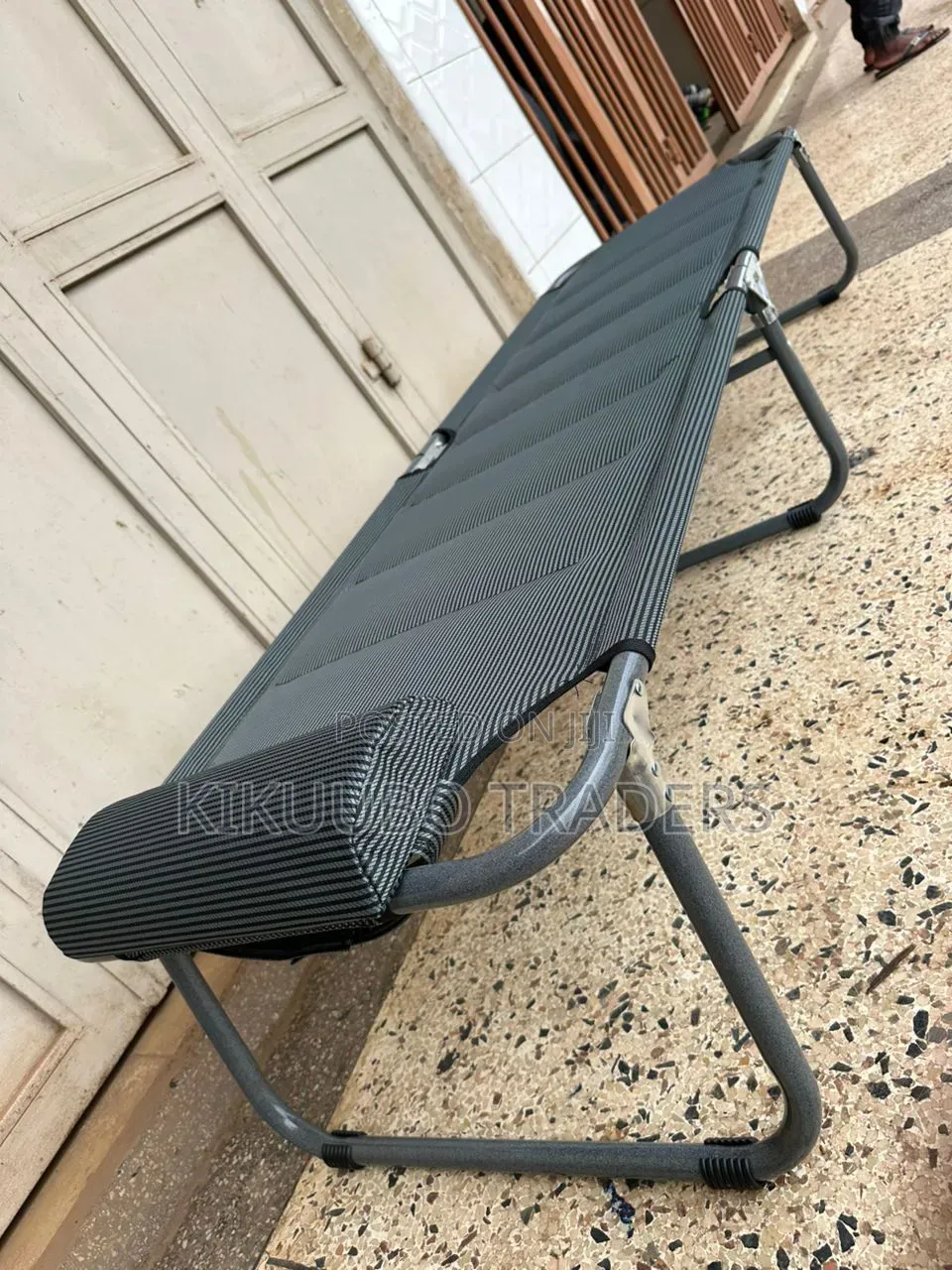 Folding Camping Bed, 191cm Portable Heavy Duty Sturdy Camp Bed