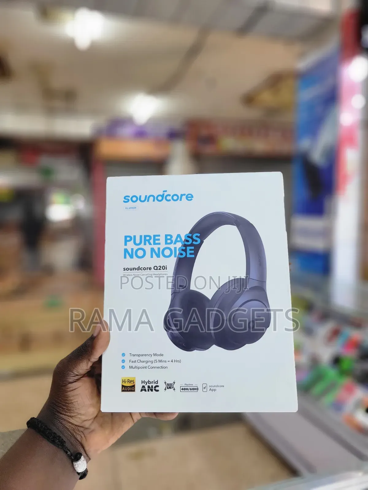 Anker Soundcore Q20i Active Noise Cancelling Headphones.