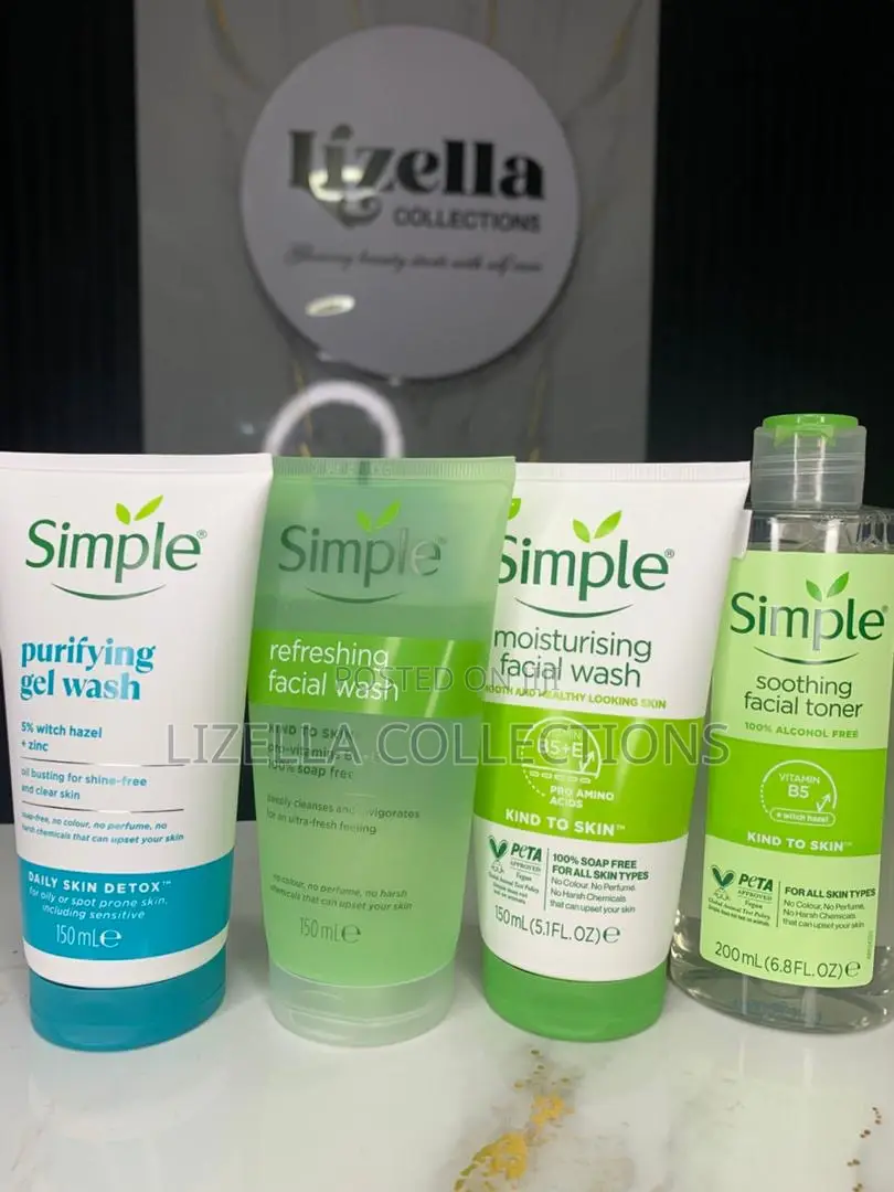 Simple Facial Wash/ Cleanser and Toner