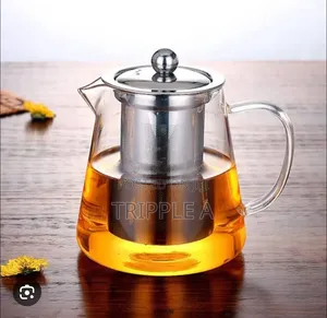 Transparent Round Borosilicate Glass Tea Kettle