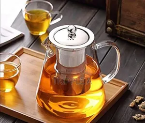 Transparent Round Borosilicate Glass Tea Kettle
