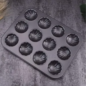 Shell Shaped Griddle 12 Holes Carbon Steel Mold