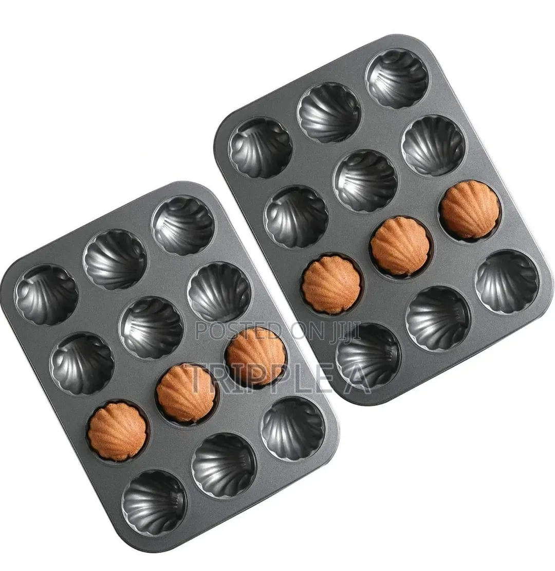 Shell Shaped Griddle 12 Holes Carbon Steel Mold