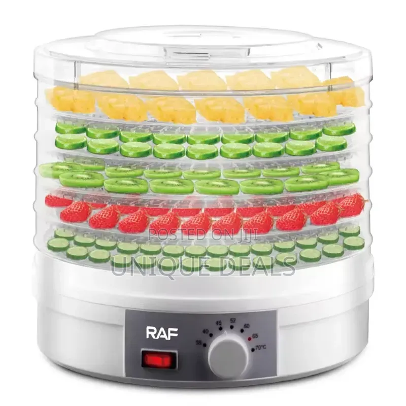 Raf 5 Trays Fruit Dehydrator Food Vegetable Fruit Dryer