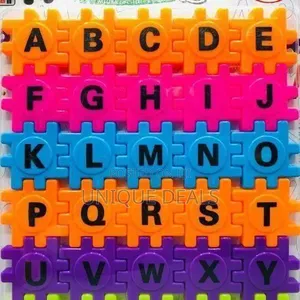 Interlocking Puzzle With Alphabet Letters