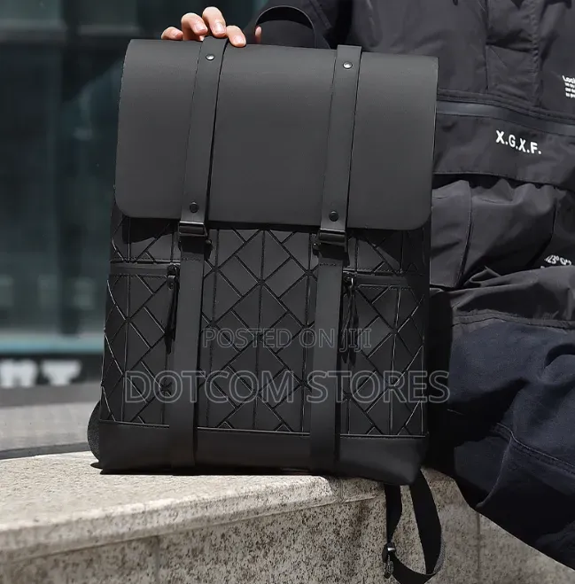 Premium Waterproof Pu Leather Laptop Backpack