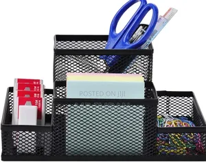 Compartment Metal Mesh Desk Organizer
