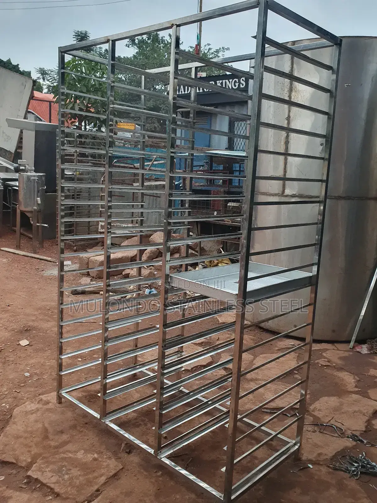 Commercial Stainless Serving Tray Trolley