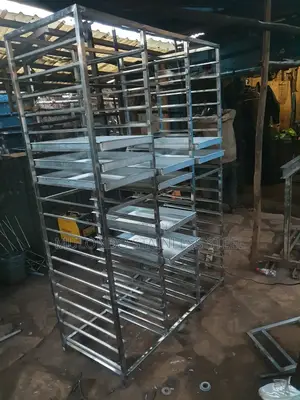 Commercial Stainless Serving Tray Trolley