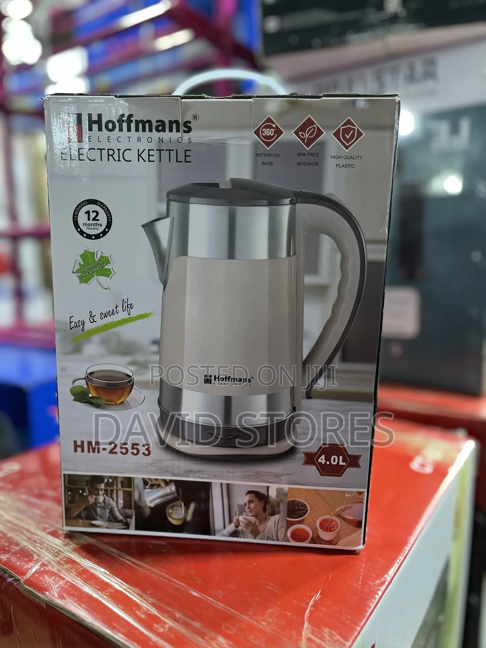 Hoffmans Hm-2553 4l Electric Kettle – Fast Boiling Large Capacity