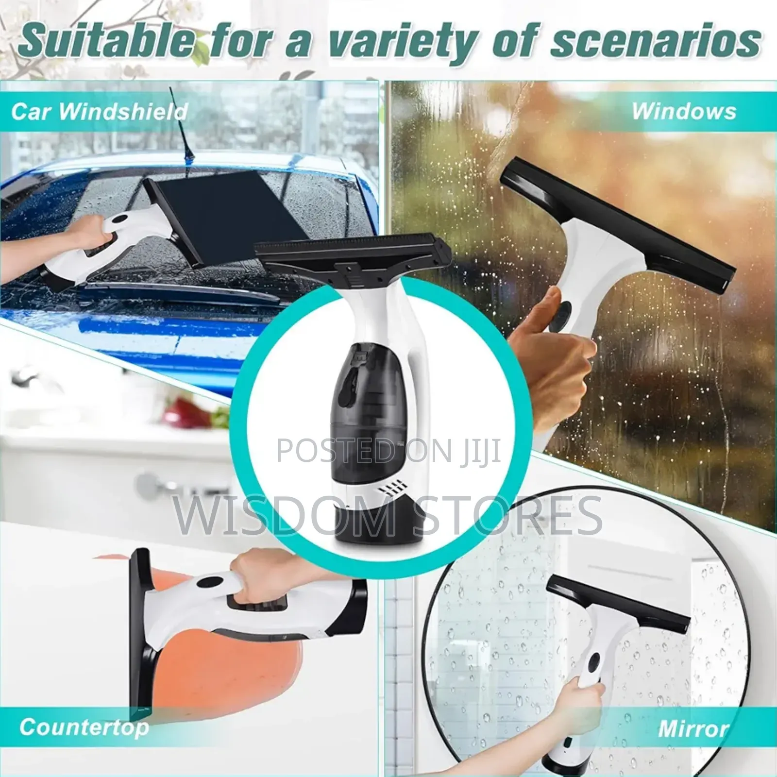 Window Vacuum Squeegee Cordless
