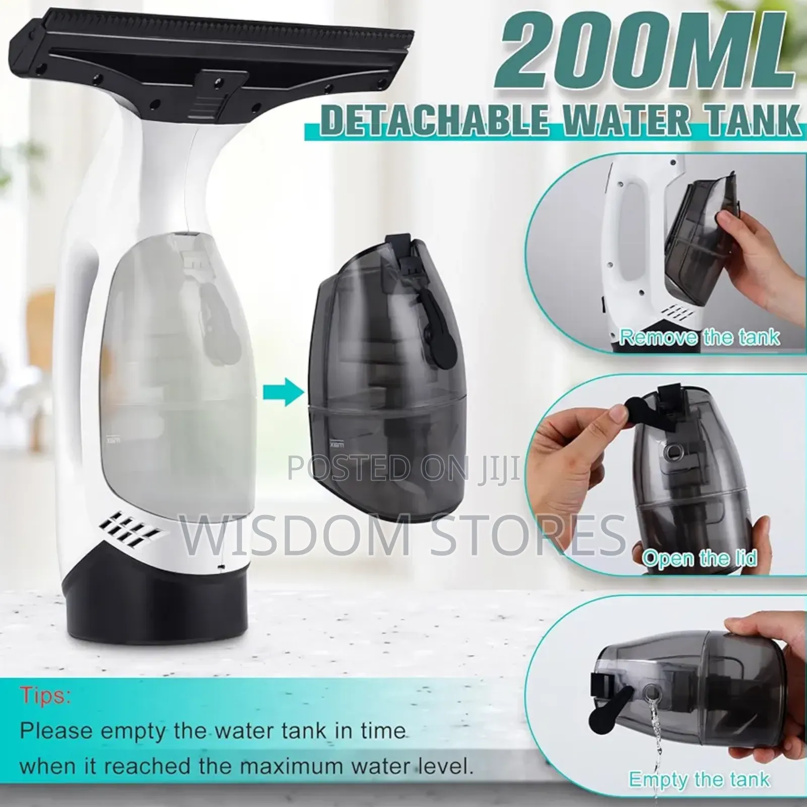 Window Vacuum Squeegee Cordless