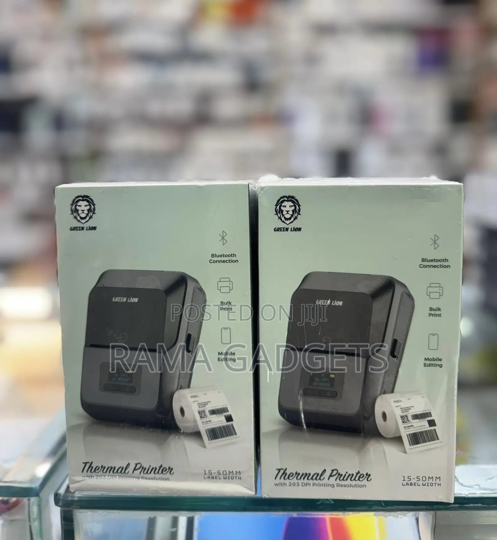Green Lion Thermal Printer, for Portable Labeling and Receipt Printing