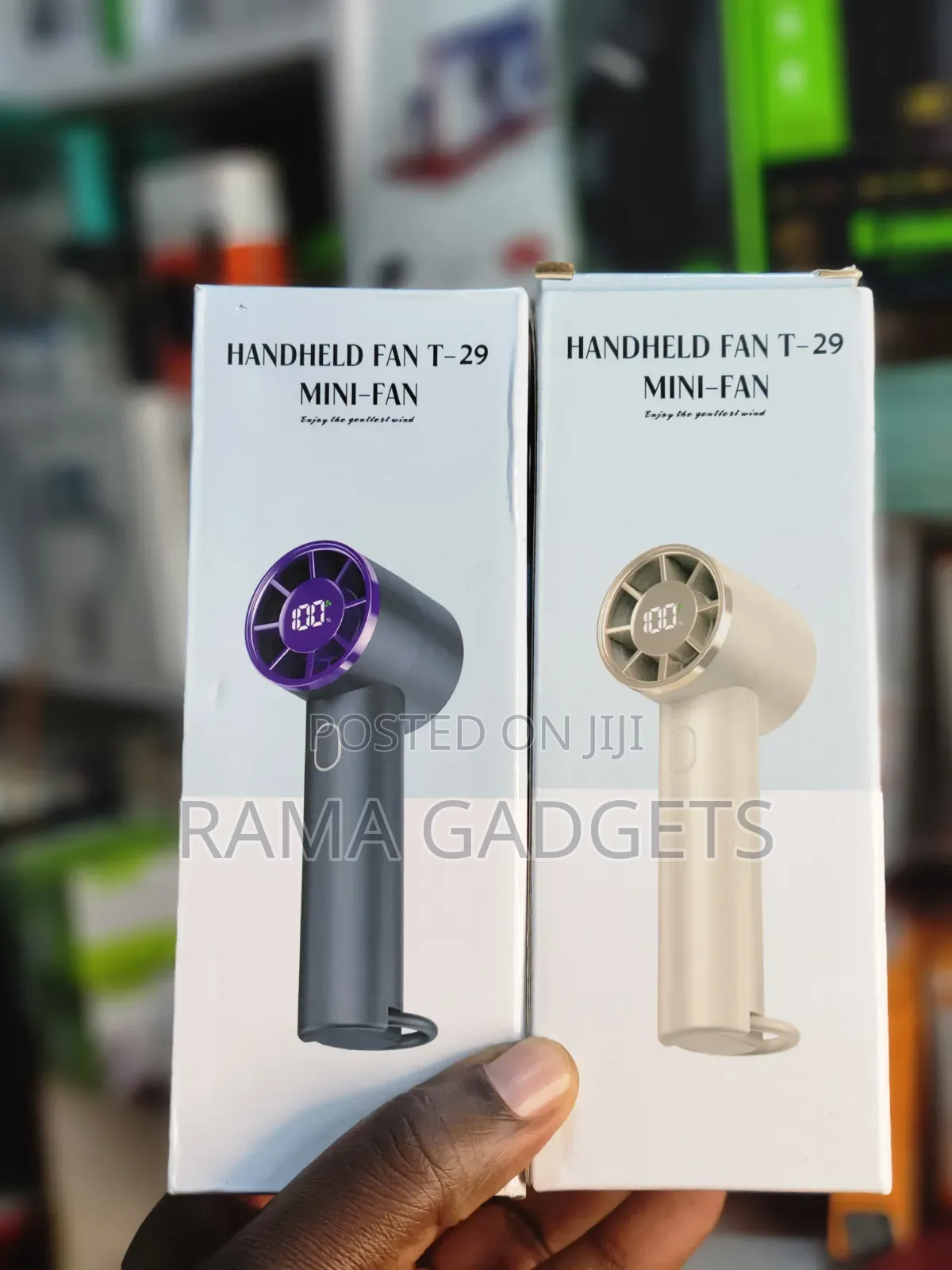 T29 Handheld Mini Fan Featuring an Adjustable Wind Speed