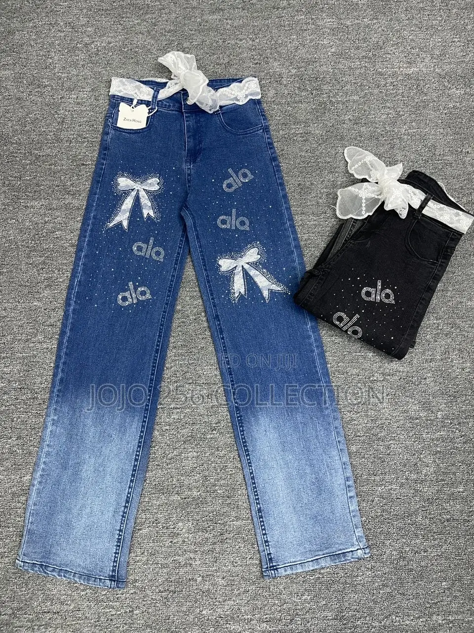 Two Colored Boyfriend Jeans