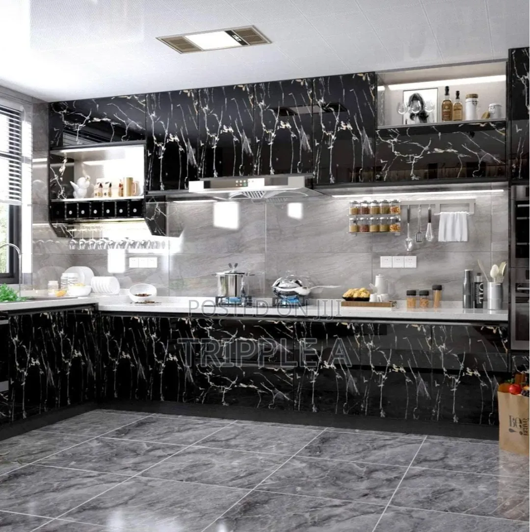 Granite Black Marble Gloss Self Adhesive