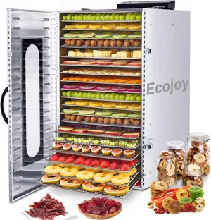 Tray Commercial Food Dehydrator Machine, 24h Timer,