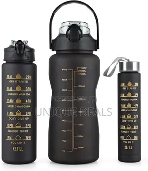 3 Pc Sticker Water Bottle