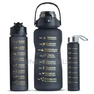 3 Pc Sticker Water Bottle