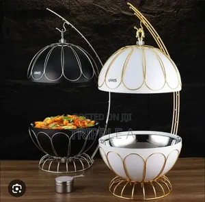 Unique Stainless Steel Round Chafing Dish Buffet Set