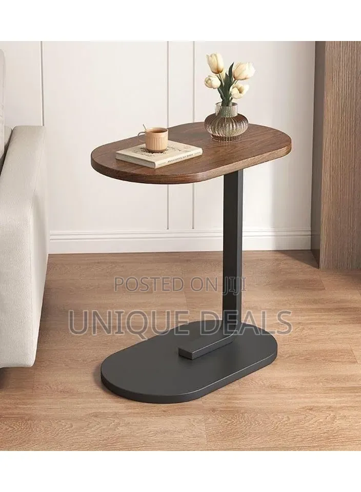 C-Shaped Sofa Side Coffee Table, Small End Table