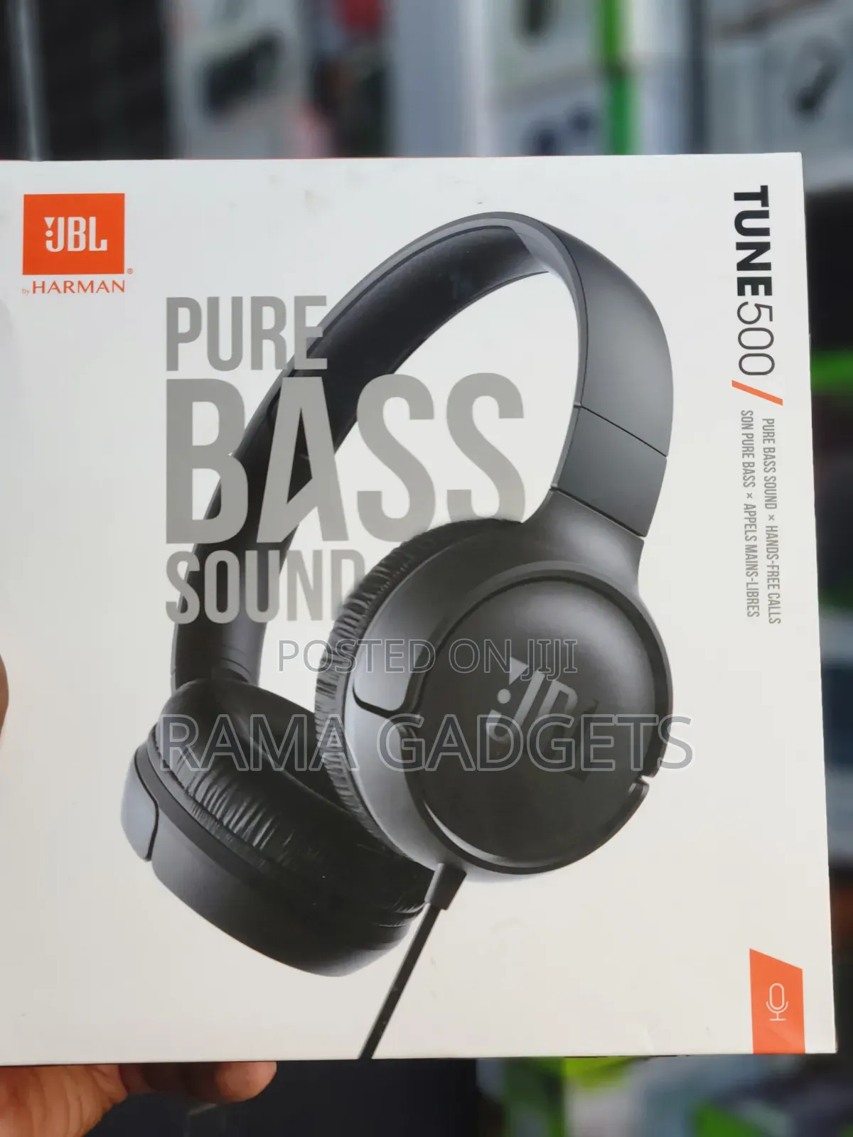 JBL Tune 500 Wired on-Ear Headphones.