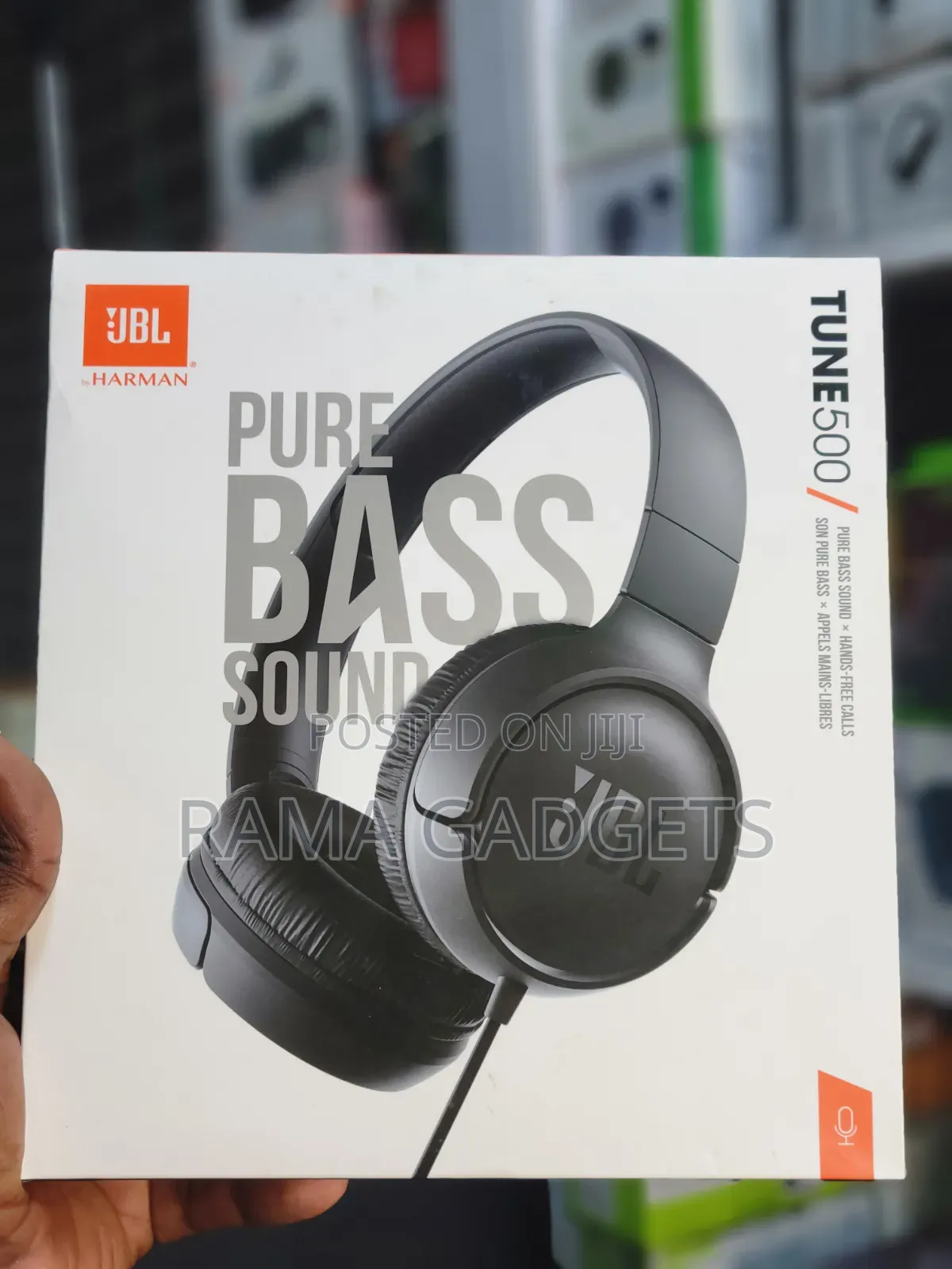 JBL Tune 500 Wired on-Ear Headphones.