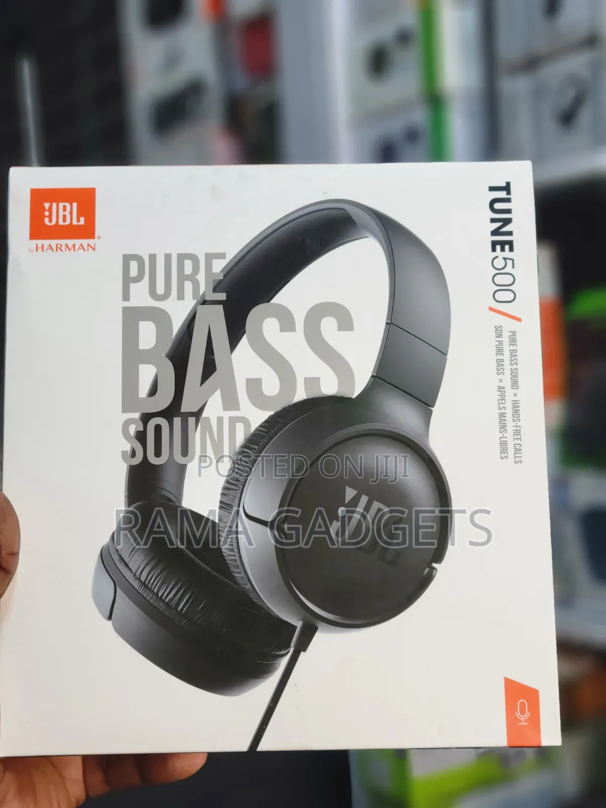 JBL Tune 500 Wired on-Ear Headphones.