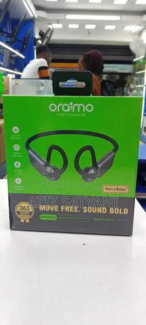100% Oraimo Opencirclet 2 Ipx5 Steps Tracking Open-Ear Earphones