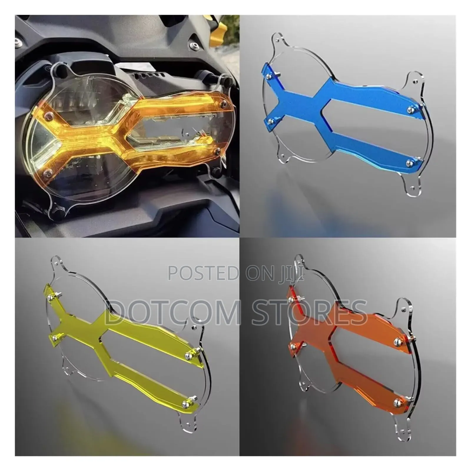 Motorcycle Front Headlight Cover Guard or Shield Lens Protector