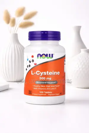 Now L- Cysteine 500mg 100 Tablets With Vitamin B-6 and Vitamin C