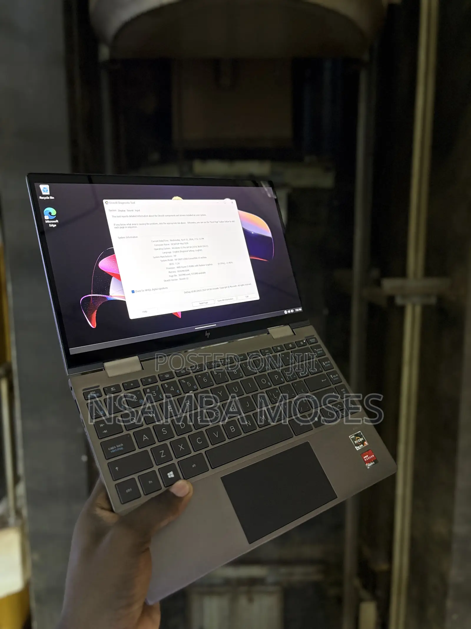 Laptop HP Envy 13 8GB AMD Ryzen 5 SSD 512GB