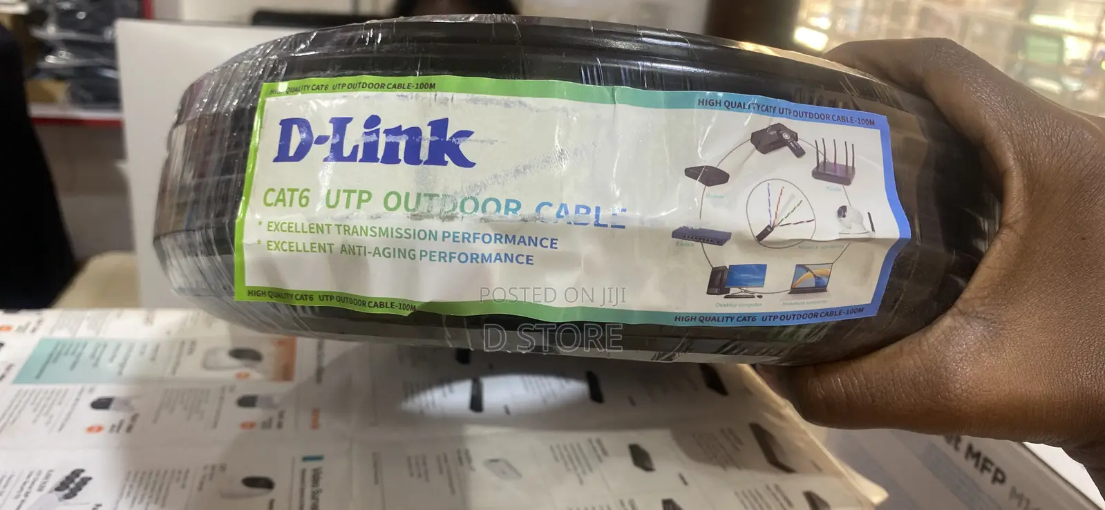D-Link Cat 6 Cable 100metets