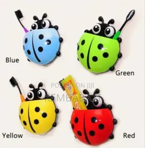 Ipiece Cute Ladybug Kids Tooth Brush Holder