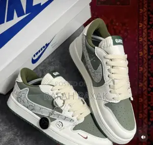 Travis Scott X Cucci X Nike Air Jordan 1low Unisex Sneakers