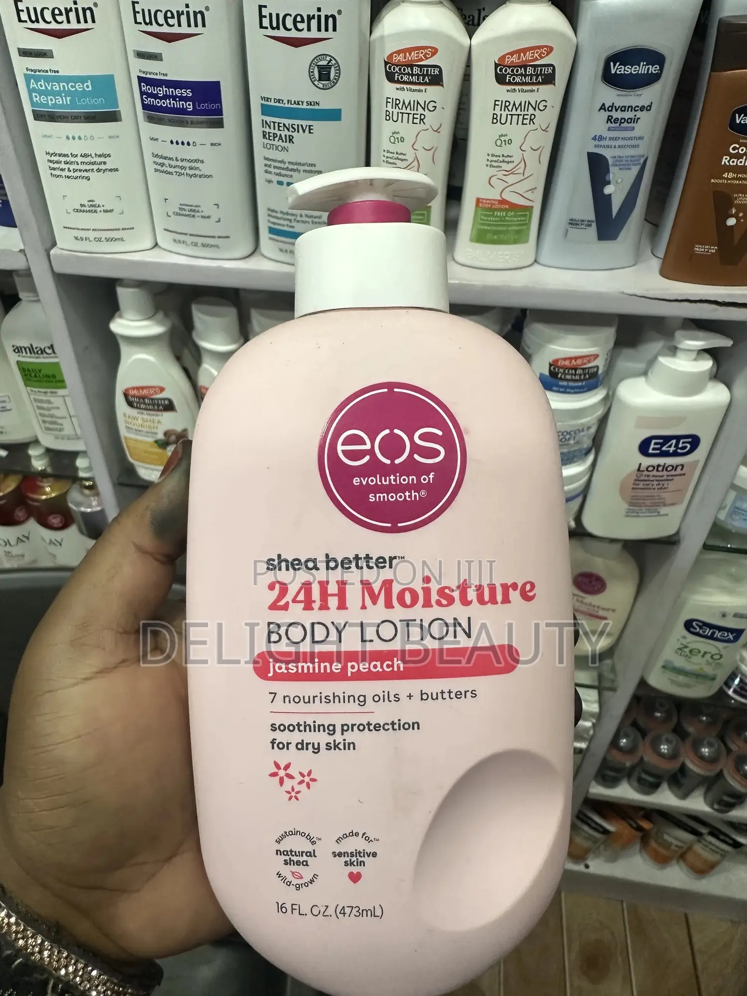Eos Shea Better Body Lotion Jasmine Peach
