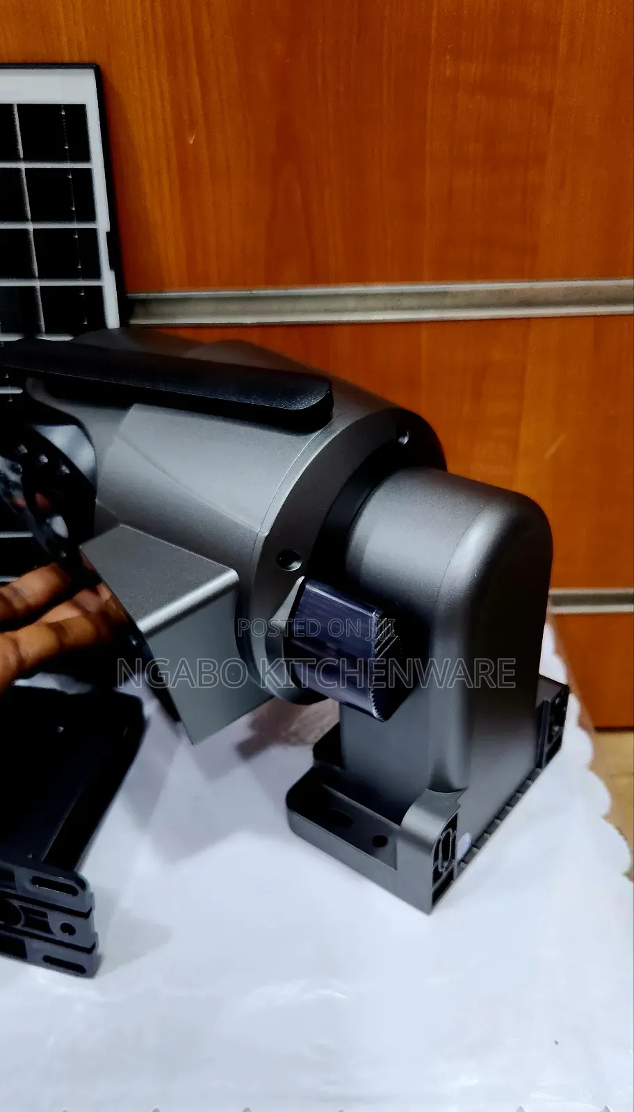 Dual-Lens Solar-Powered Security Camera System.