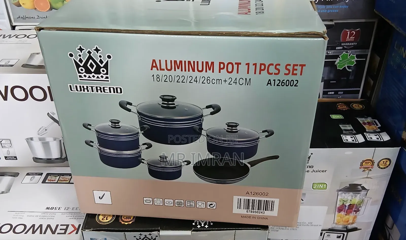 Luxtrend 11-Piece Aluminum Pot Set