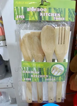 4pcs Bamboo Kitchen Tools