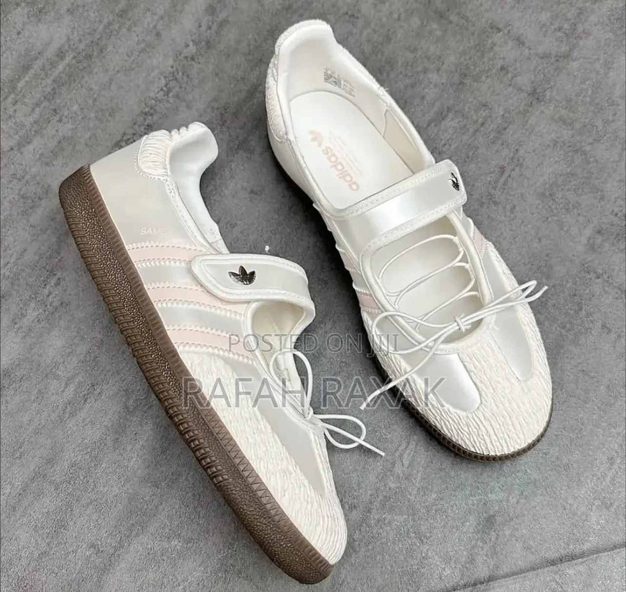 Cloud White Pink Adidas Samba Jane Ballet Shoes