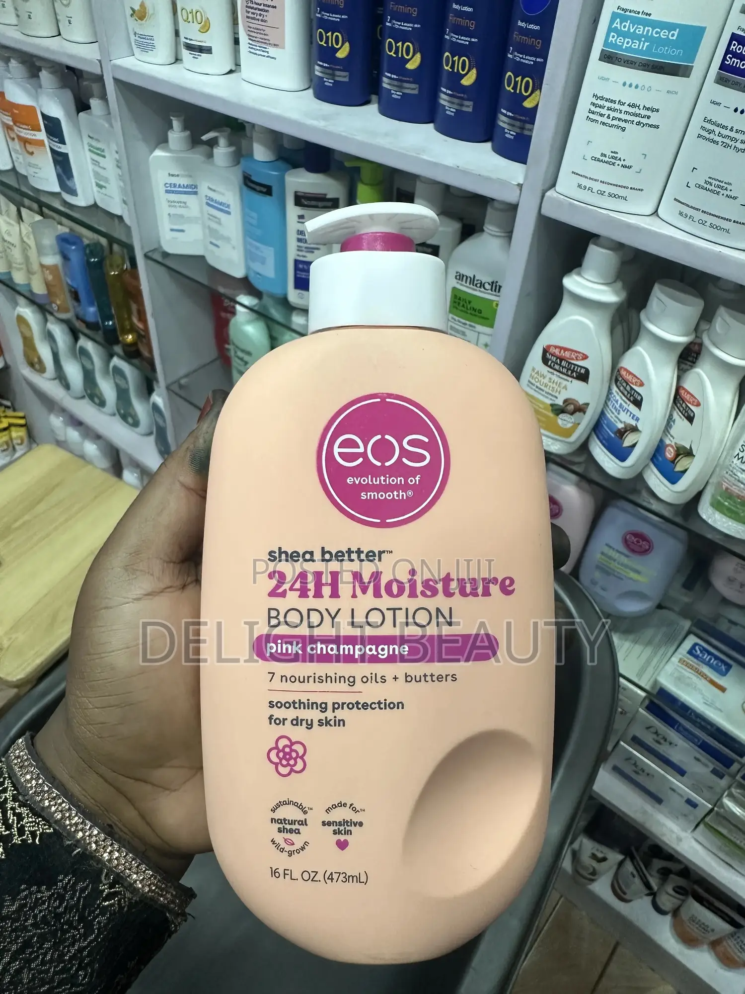 Eos Shea Better Body Lotion Pink Champagne