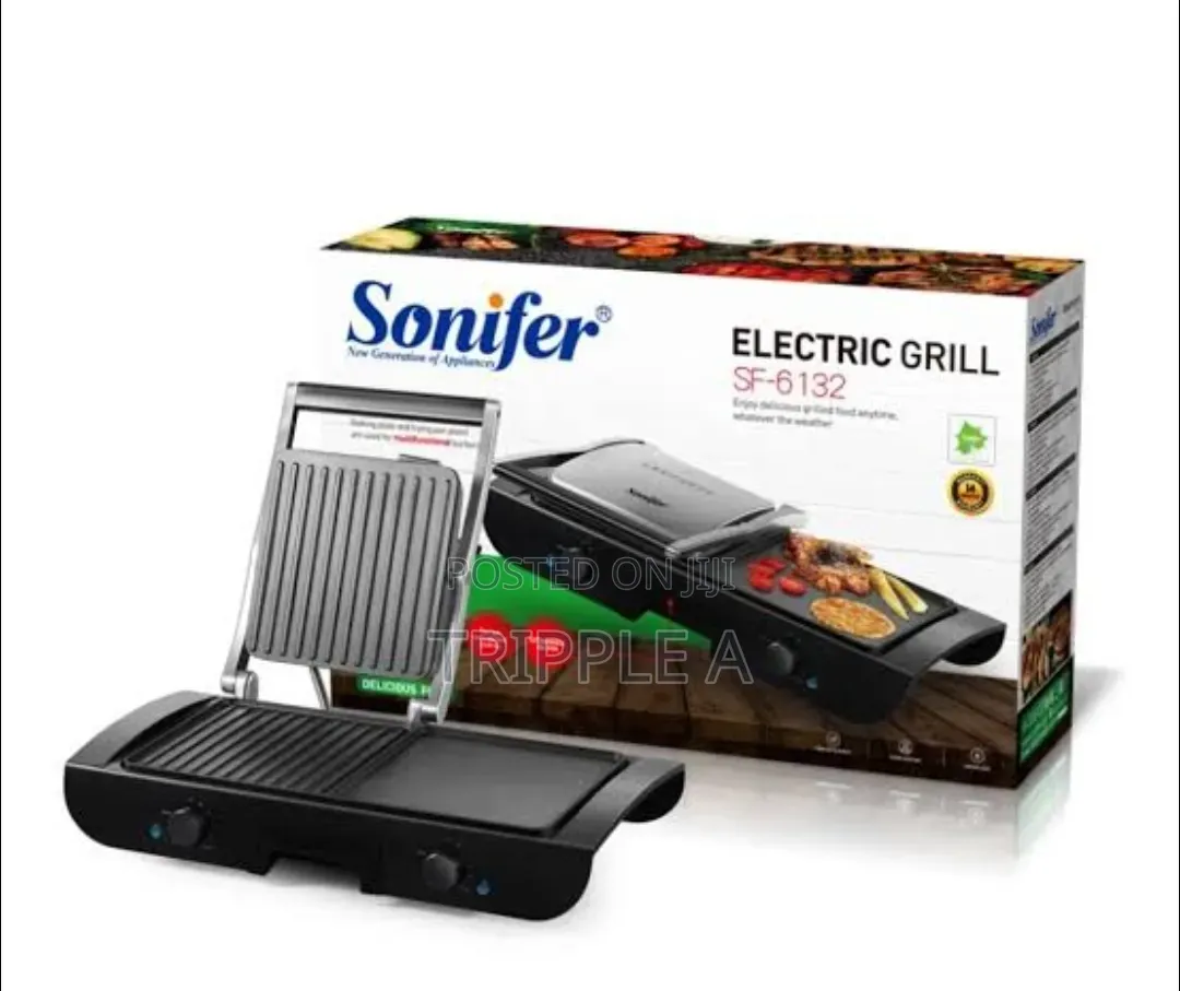 Sonifer 2 in 1 Electric Grill With Both a Baking Plate