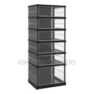 6-Tier Shoe Organizer, Home Foldable Shoe Storage Box